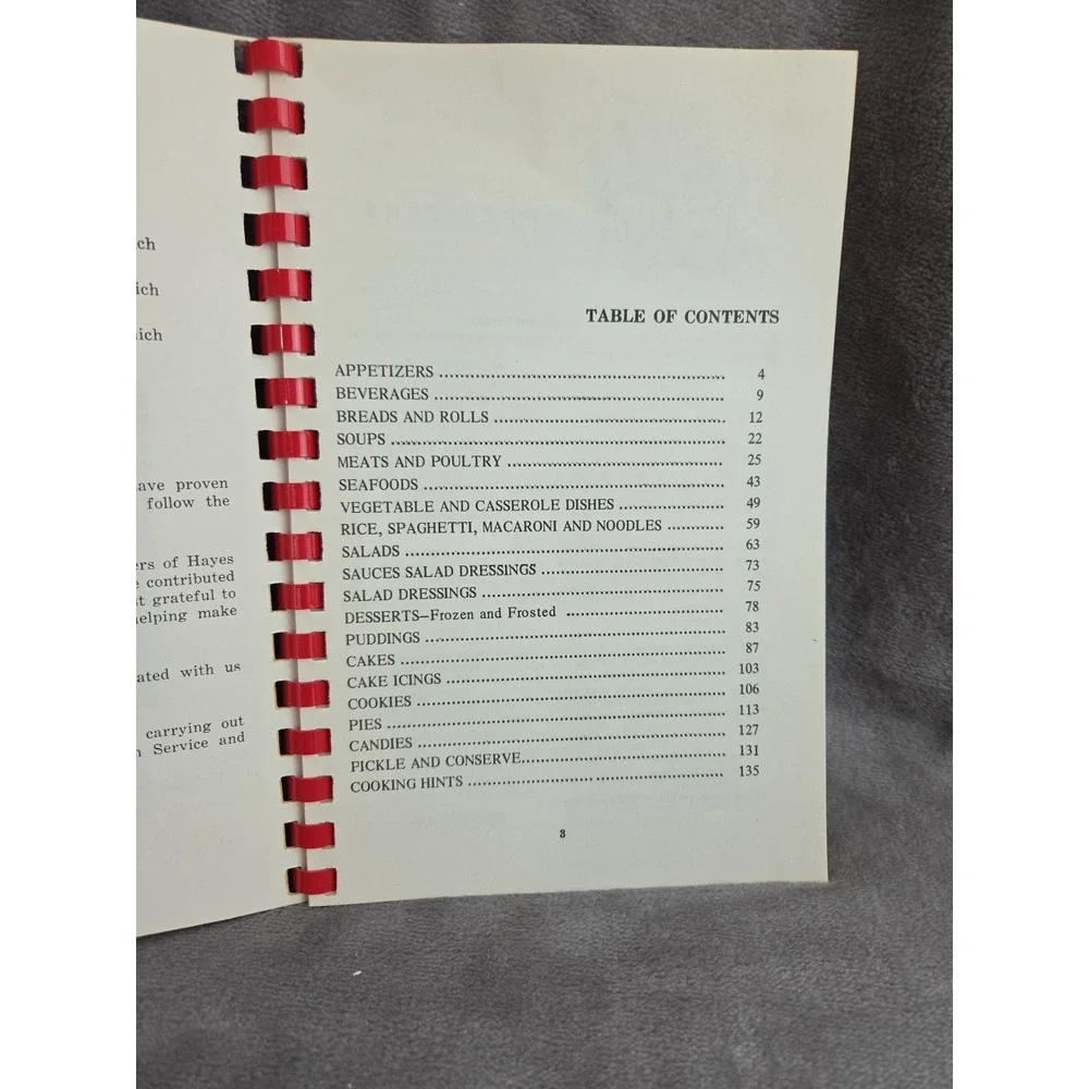 Hayes Barton Methodist Church‎ Cookbook 1964 Edition Rare Raleigh, NC